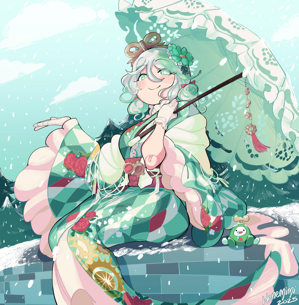 Hololive Cecilia Immergreen Winter outfit fanart January 2025