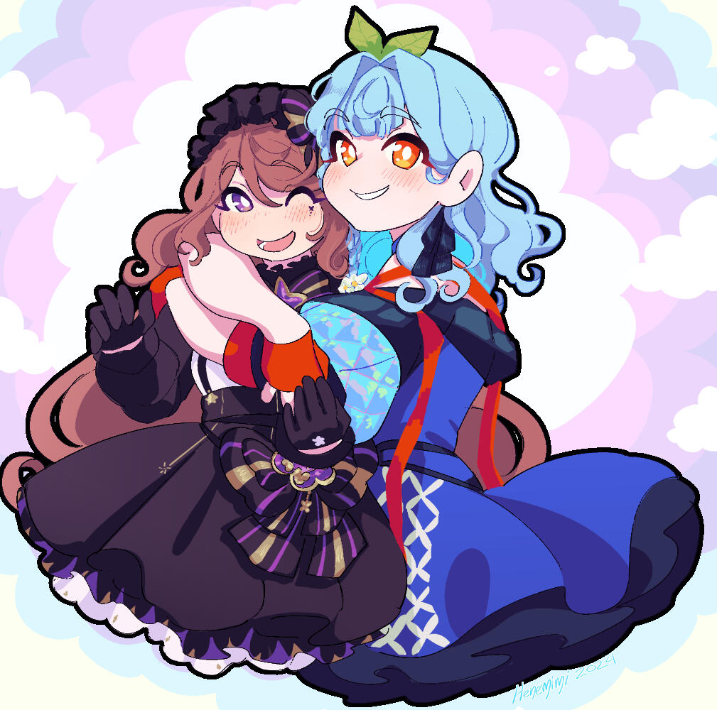 Vtuber Nina Saotome & Soyapoya commissioned by Soyapoya